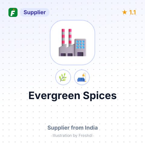 Evergreen Spices  – summary card, no photo uploaded yet