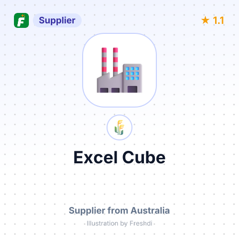 Excel Cube  – summary card, no photo uploaded yet