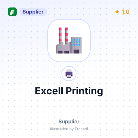 Excell Printing – summary card, no photo uploaded yet