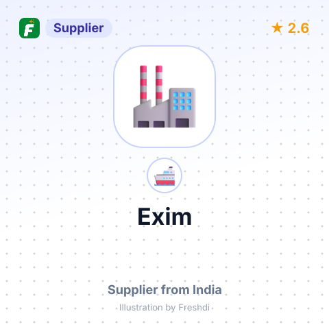 Exim – summary card, no photo uploaded yet