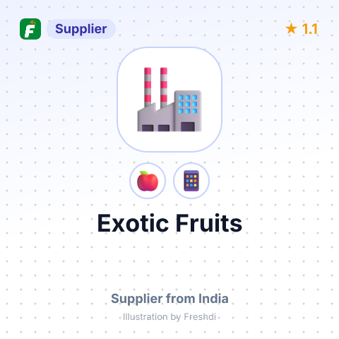Exotic Fruits  – summary card, no photo uploaded yet