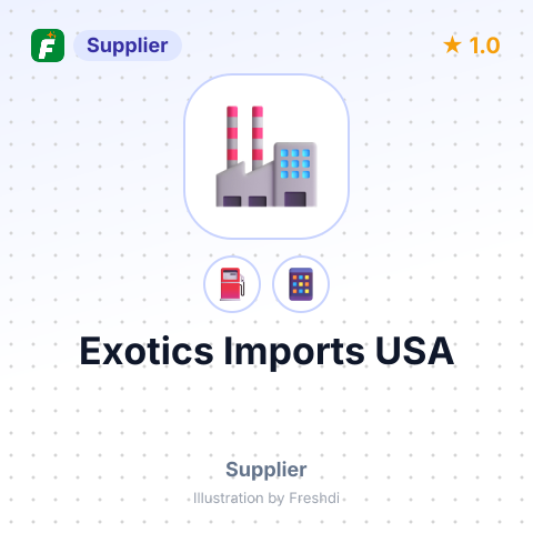 Exotics Imports USA – summary card, no photo uploaded yet