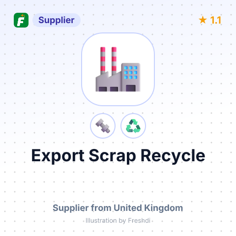 Export Scrap Recycle – summary card, no photo uploaded yet