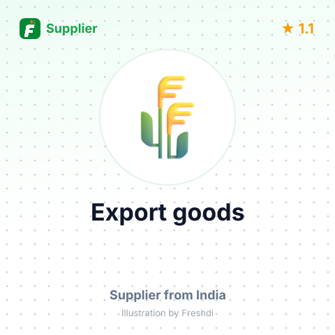 Export goods  – summary card, no photo uploaded yet