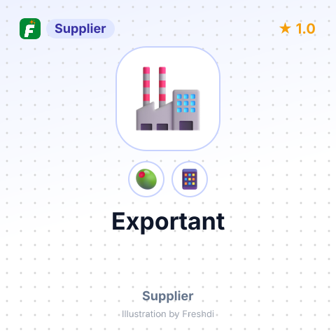Exportant – summary card, no photo uploaded yet