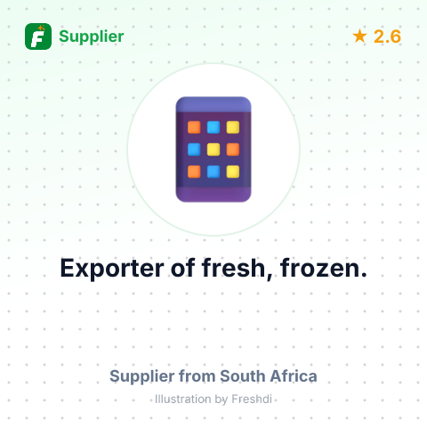 Exporter of fresh, frozen. – summary card, no photo uploaded yet