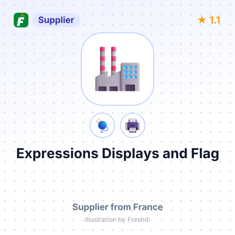 Expressions Displays and Flag – summary card, no photo uploaded yet