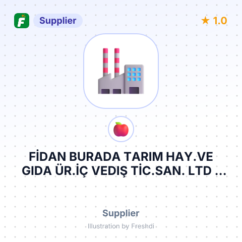 FİDAN BURADA TARIM HAY.VE GIDA ÜR.İÇ VEDIŞ TİC.SAN. LTD – summary card, no photo uploaded yet