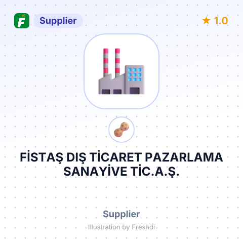 FİSTAŞ DIŞ TİCARET PAZARLAMA SANAYİVE TİC.A.Ş. – summary card, no photo uploaded yet