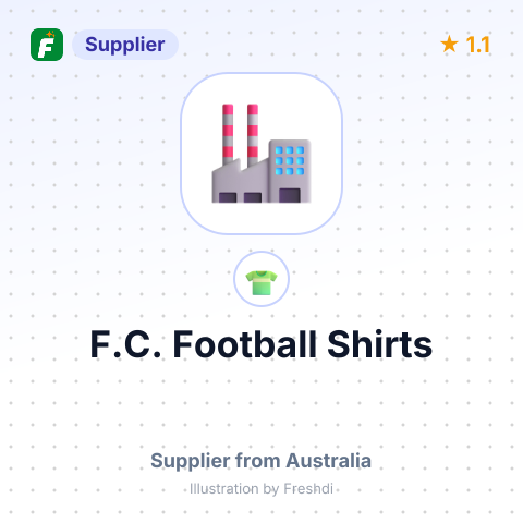 F.C. Football Shirts – summary card, no photo uploaded yet