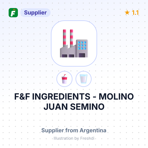 F&F INGREDIENTS - MOLINO JUAN SEMINO – summary card, no photo uploaded yet