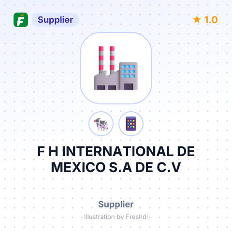 F H INTERNATIONAL DE MEXICO S.A DE C.V – summary card, no photo uploaded yet