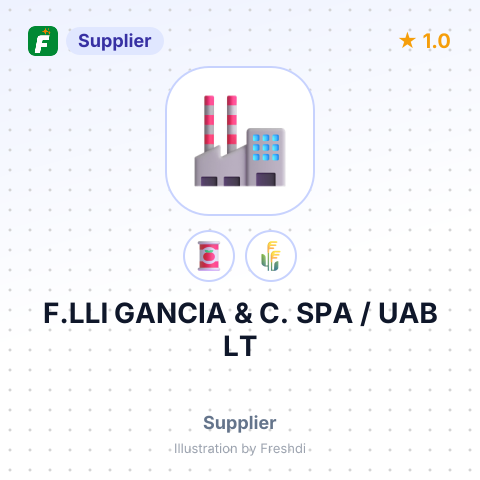 F.LLI GANCIA & C. SPA / UAB LT – summary card, no photo uploaded yet