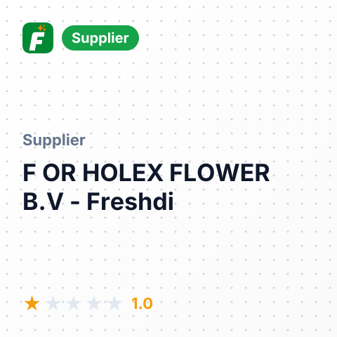 F OR HOLEX FLOWER B.V – summary card, no photo uploaded yet
