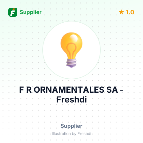 F R ORNAMENTALES SA – summary card, no photo uploaded yet