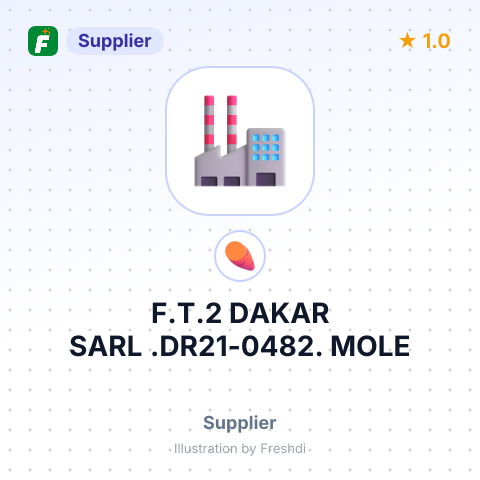 F.T.2 DAKAR SARL .DR21-0482. MOLE – summary card, no photo uploaded yet
