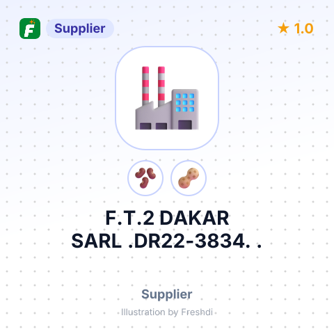 F.T.2 DAKAR SARL .DR22-3834. . – summary card, no photo uploaded yet
