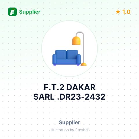 F.T.2 DAKAR SARL .DR23-2432 – summary card, no photo uploaded yet