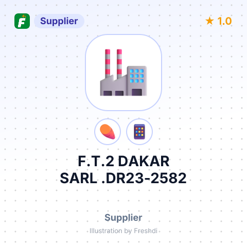 F.T.2 DAKAR SARL .DR23-2582 – summary card, no photo uploaded yet