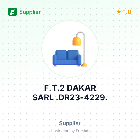 F.T.2 DAKAR SARL .DR23-4229. – summary card, no photo uploaded yet