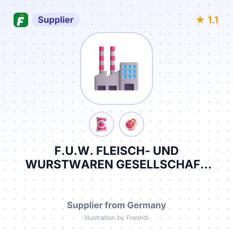 F.U.W. FLEISCH- UND WURSTWAREN GESELLSCHAFT MIT BESCHRÄNKTER HAFTUNG NAUMBURG – summary card, no photo uploaded yet