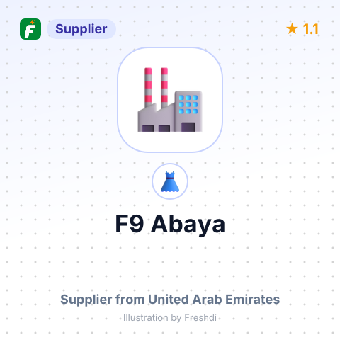 F9 Abaya – summary card, no photo uploaded yet