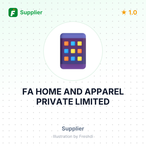 FA HOME AND APPAREL PRIVATE LIMITED – summary card, no photo uploaded yet