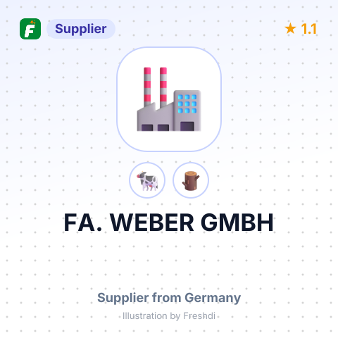 FA. WEBER GMBH – summary card, no photo uploaded yet