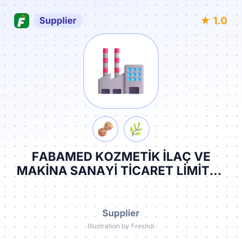 FABAMED KOZMETİK İLAÇ VE MAKİNA SANAYİ TİCARET LİMİTED ŞİRKETİ – summary card, no photo uploaded yet
