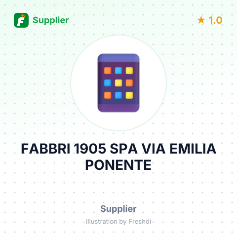 FABBRI 1905 SPA VIA EMILIA PONENTE – summary card, no photo uploaded yet