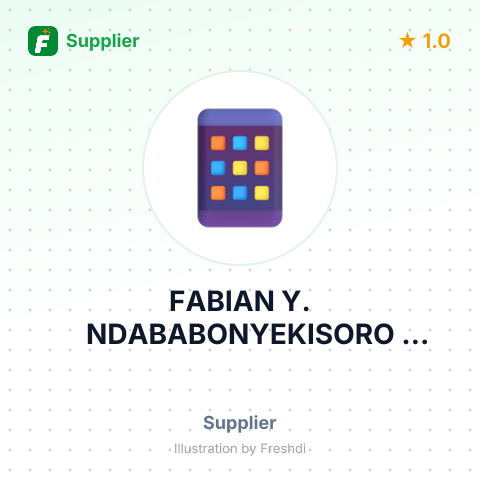 FABIAN Y. NDABABONYEKISORO UGANDA – summary card, no photo uploaded yet