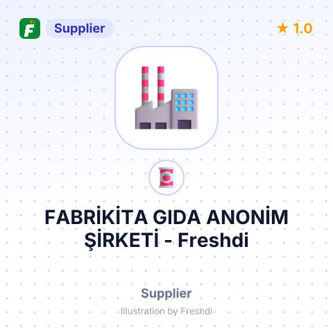 FABRİKİTA GIDA ANONİM ŞİRKETİ – summary card, no photo uploaded yet