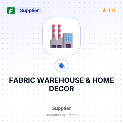 FABRIC WAREHOUSE & HOME DECOR – summary card, no photo uploaded yet