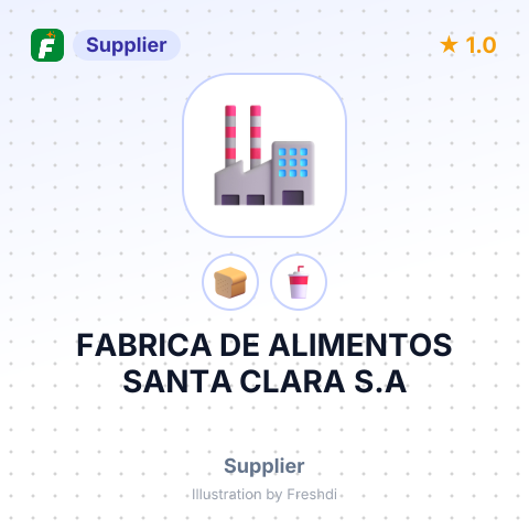 FABRICA DE ALIMENTOS SANTA CLARA S.A – summary card, no photo uploaded yet