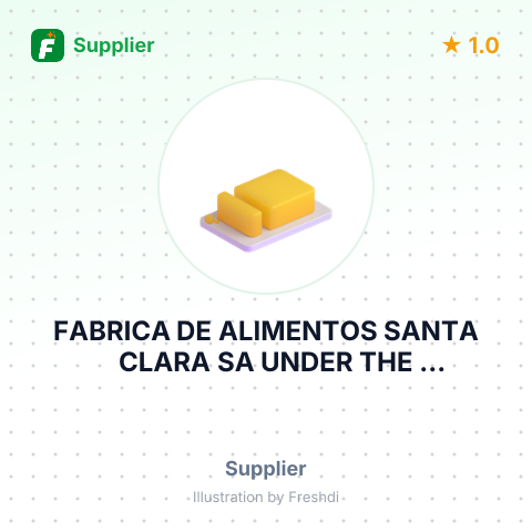 FABRICA DE ALIMENTOS SANTA CLARA SA UNDER THE COMMISSION OF INTERFOOD AMERICAS S.A – summary card, no photo uploaded yet