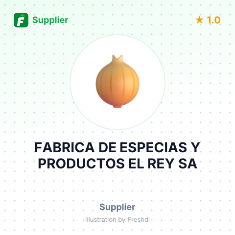 FABRICA DE ESPECIAS Y PRODUCTOS EL REY SA – summary card, no photo uploaded yet