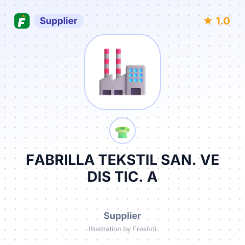FABRILLA TEKSTIL SAN. VE DIS TIC. A – summary card, no photo uploaded yet