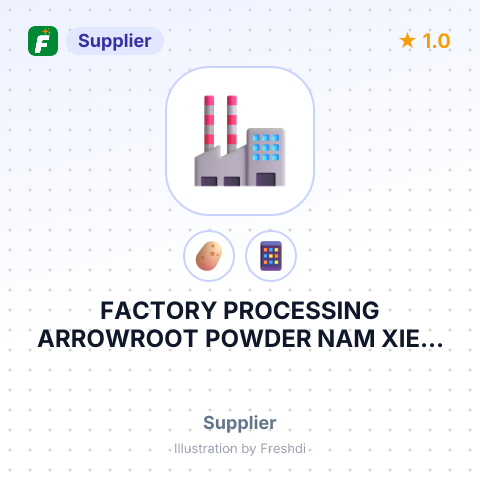 FACTORY PROCESSING ARROWROOT POWDER NAM XIEM INDIVIDUAL INTERPRISE – summary card, no photo uploaded yet