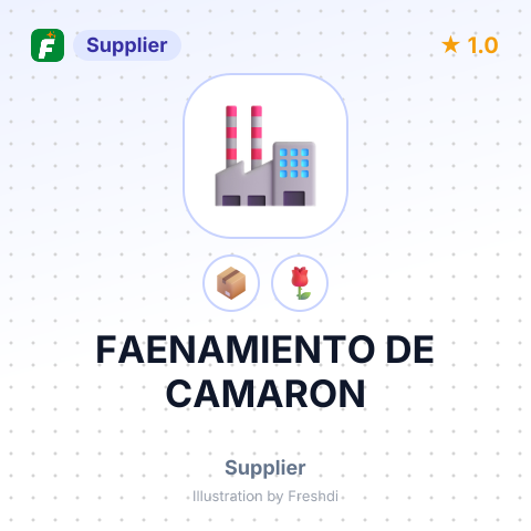 FAENAMIENTO DE CAMARON – summary card, no photo uploaded yet