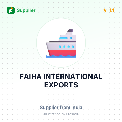 FAIHA INTERNATIONAL EXPORTS – summary card, no photo uploaded yet