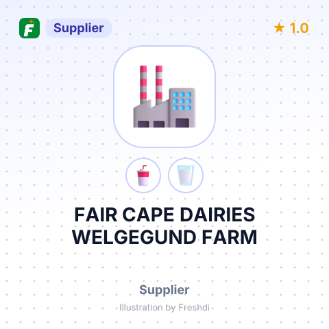 FAIR CAPE DAIRIES WELGEGUND FARM – summary card, no photo uploaded yet