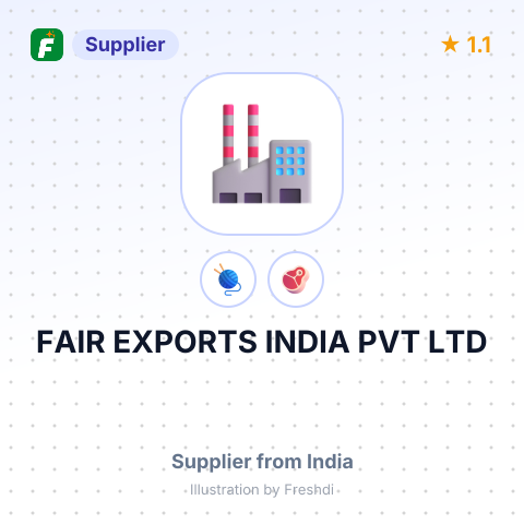 FAIR EXPORTS INDIA PVT LTD – summary card, no photo uploaded yet