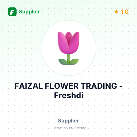 FAIZAL FLOWER TRADING – summary card, no photo uploaded yet