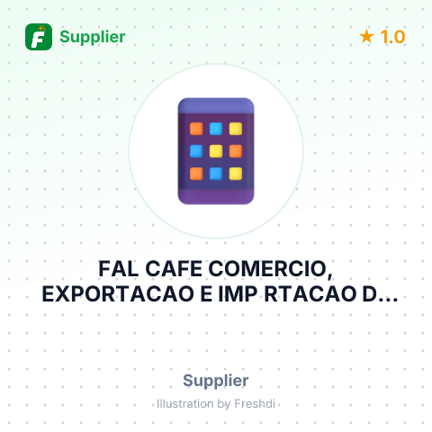 FAL CAFE COMERCIO, EXPORTACAO E IMP RTACAO DE CAFE LTDA – summary card, no photo uploaded yet