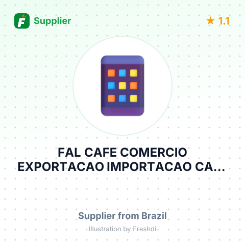 FAL CAFE COMERCIO EXPORTACAO IMPORTACAO CAFE LTDA. – summary card, no photo uploaded yet