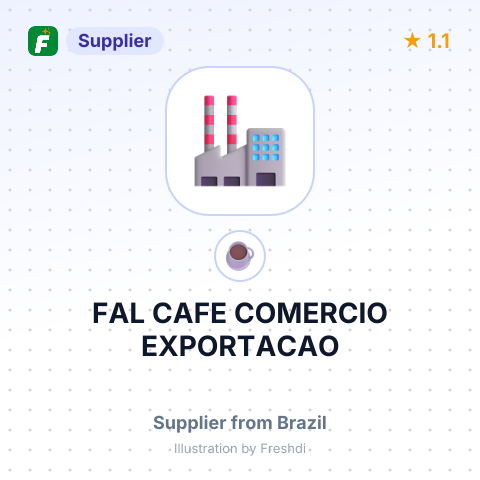 FAL CAFE COMERCIO EXPORTACAO – summary card, no photo uploaded yet