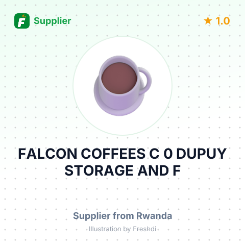 FALCON COFFEES C 0 DUPUY STORAGE AND F – summary card, no photo uploaded yet