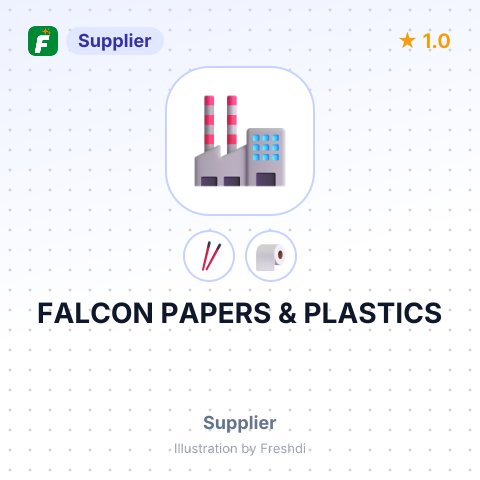 FALCON PAPERS & PLASTICS – summary card, no photo uploaded yet