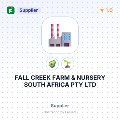 FALL CREEK FARM & NURSERY SOUTH AFRICA PTY LTD – summary card, no photo uploaded yet