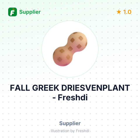 FALL GREEK DRIESVENPLANT – summary card, no photo uploaded yet